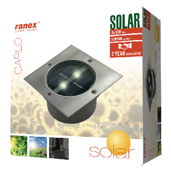 RA-5000198 Solar grondspot 2 led vierkant Verpakking foto